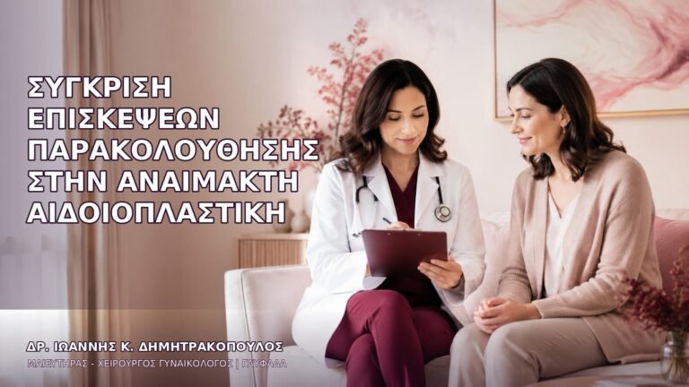 Σύγκριση Επισκέψεων Παρακολούθησης στην Αναίμακτη Αιδοιοπλαστική