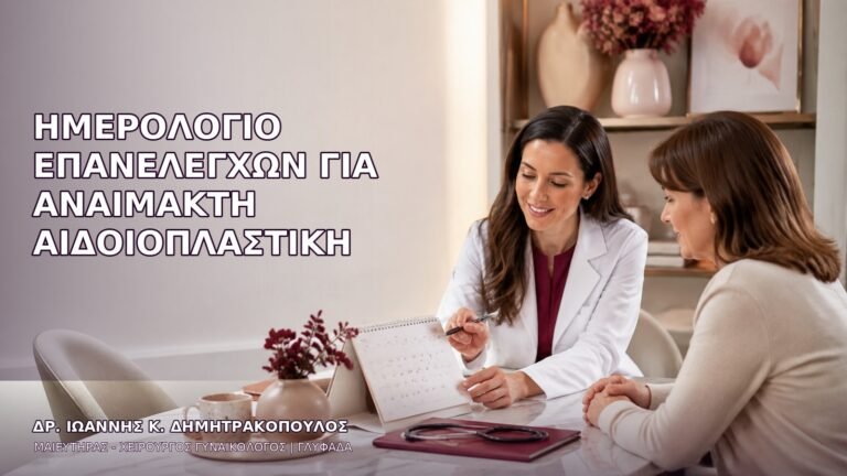 Ημερολόγιο Επανελέγχων για Αναίμακτη Αιδοιοπλαστική