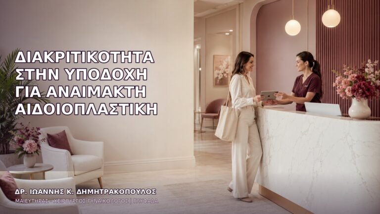Διακριτικότητα στην Υποδοχή για Αναίμακτη Αιδοιοπλαστική