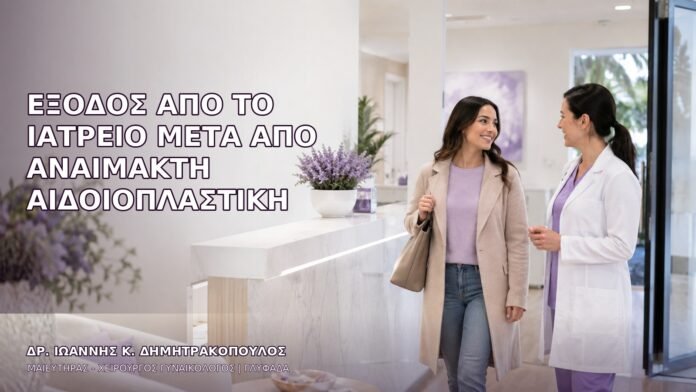 Έξοδος από το Ιατρείο μετά από Αναίμακτη Αιδοιοπλαστική