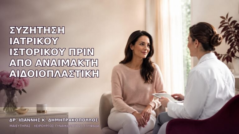 Συζήτηση Ιατρικού Ιστορικού πριν από Αναίμακτη Αιδοιοπλαστική