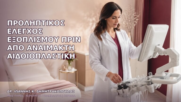 Προληπτικός Έλεγχος Εξοπλισμού πριν από Αναίμακτη Αιδοιοπλαστική