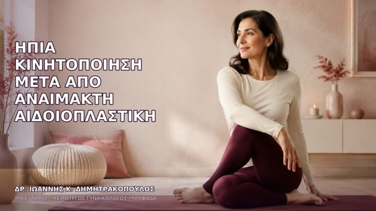 Ήπια Κινητοποίηση μετά από Αναίμακτη Αιδοιοπλαστική