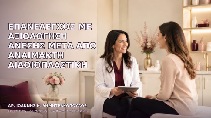 anaimakti-aidoioplastiki-1125 Επανέλεγχος με Αξιολόγηση Άνεσης μετά από Αναίμακτη Αιδοιοπλαστική