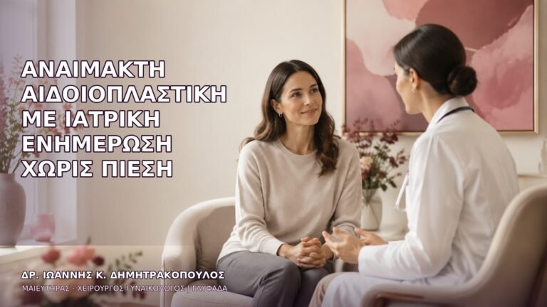 Αναίμακτη Αιδοιοπλαστική με Ιατρική Ενημέρωση χωρίς Πίεση