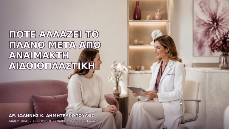 Πότε Αλλάζει το Πλάνο μετά από Αναίμακτη Αιδοιοπλαστική