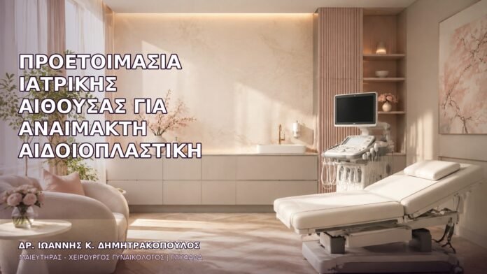 Προετοιμασία Ιατρικής Αίθουσας για Αναίμακτη Αιδοιοπλαστική