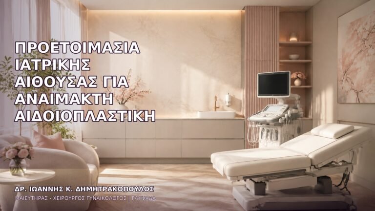 Προετοιμασία Ιατρικής Αίθουσας για Αναίμακτη Αιδοιοπλαστική