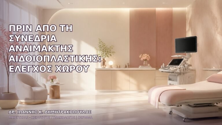 Πριν από τη Συνεδρία Αναίμακτης Αιδοιοπλαστικής: Έλεγχος Χώρου