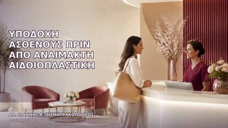 Υποδοχή Ασθενούς πριν από Αναίμακτη Αιδοιοπλαστική