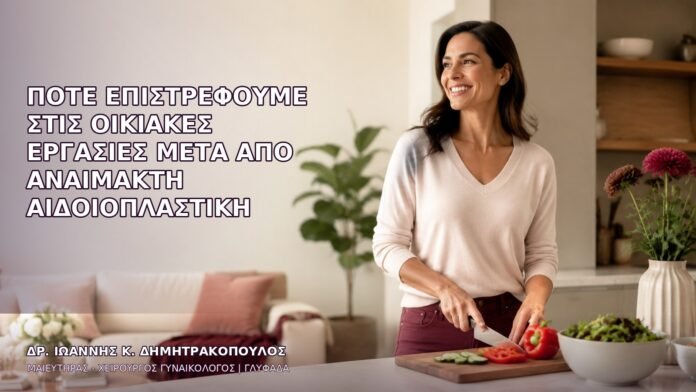 Πότε Επιστρέφουμε στις Οικιακές Εργασίες μετά από Αναίμακτη Αιδοιοπλαστική