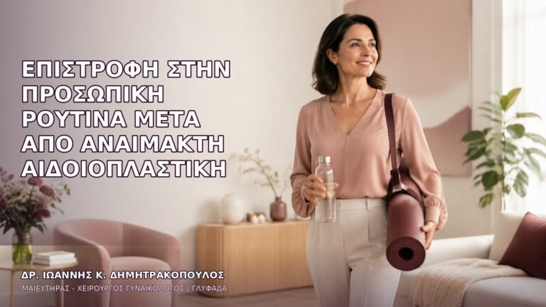 Επιστροφή στην Προσωπική Ρουτίνα μετά από Αναίμακτη Αιδοιοπλαστική
