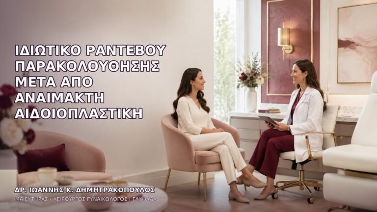Ιδιωτικό Ραντεβού Παρακολούθησης μετά από Αναίμακτη Αιδοιοπλαστική