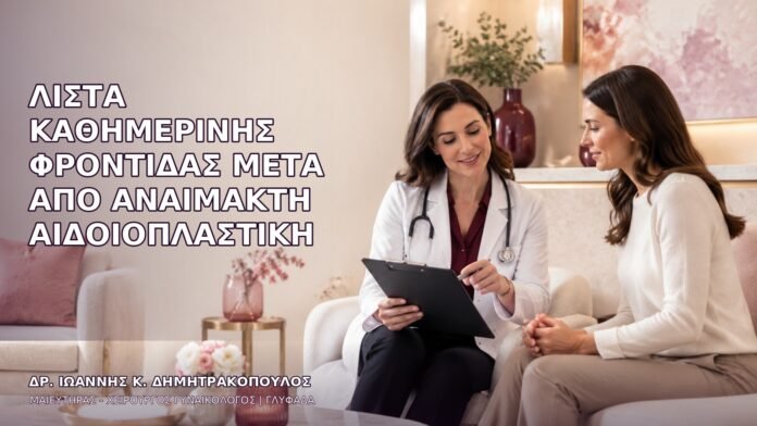 Λίστα Καθημερινής Φροντίδας μετά από Αναίμακτη Αιδοιοπλαστική
