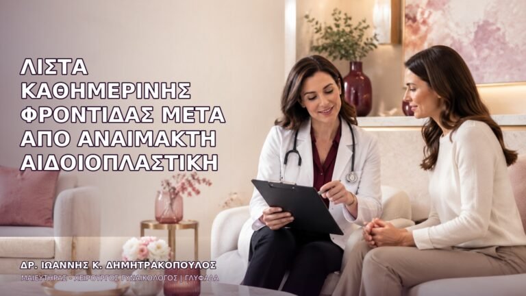 Λίστα Καθημερινής Φροντίδας μετά από Αναίμακτη Αιδοιοπλαστική