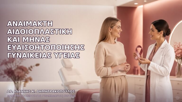 Αναίμακτη Αιδοιοπλαστική και Μήνας Ευαισθητοποίησης Γυναικείας Υγείας