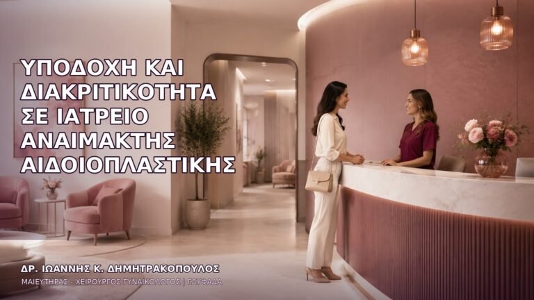 Υποδοχή και Διακριτικότητα σε Ιατρείο Αναίμακτης Αιδοιοπλαστικής