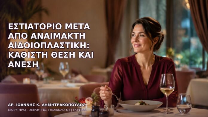 anaimakti-aidoioplastiki-1280 Εστιατόριο μετά από Αναίμακτη Αιδοιοπλαστική: Καθιστή Θέση και Άνεση