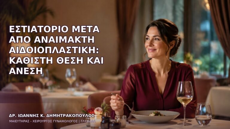 Εστιατόριο μετά από Αναίμακτη Αιδοιοπλαστική: Καθιστή Θέση και Άνεση