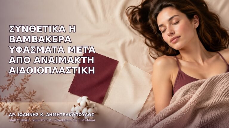 Συνθετικά ή Βαμβακερά Υφάσματα μετά από Αναίμακτη Αιδοιοπλαστική