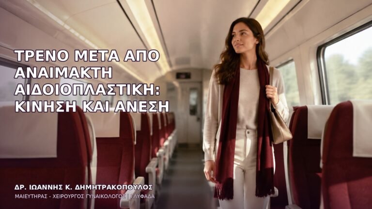 Τρένο μετά από Αναίμακτη Αιδοιοπλαστική: Κίνηση και Άνεση