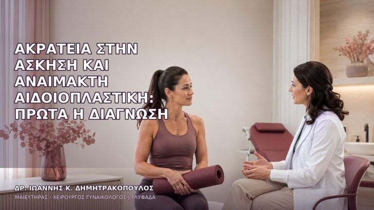Ακράτεια στην Άσκηση και Αναίμακτη Αιδοιοπλαστική: Πρώτα η Διάγνωση