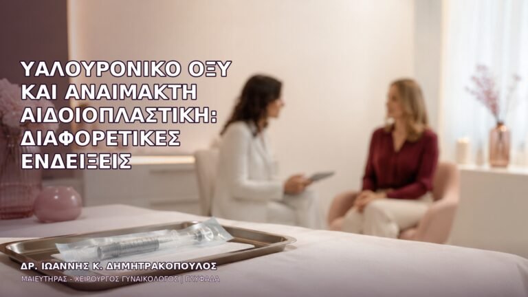 Υαλουρονικό Οξύ και Αναίμακτη Αιδοιοπλαστική: Διαφορετικές Ενδείξεις