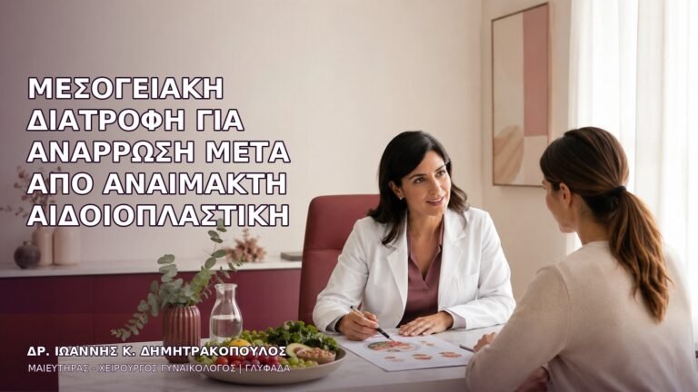 Μεσογειακή Διατροφή για Ανάρρωση μετά από Αναίμακτη Αιδοιοπλαστική