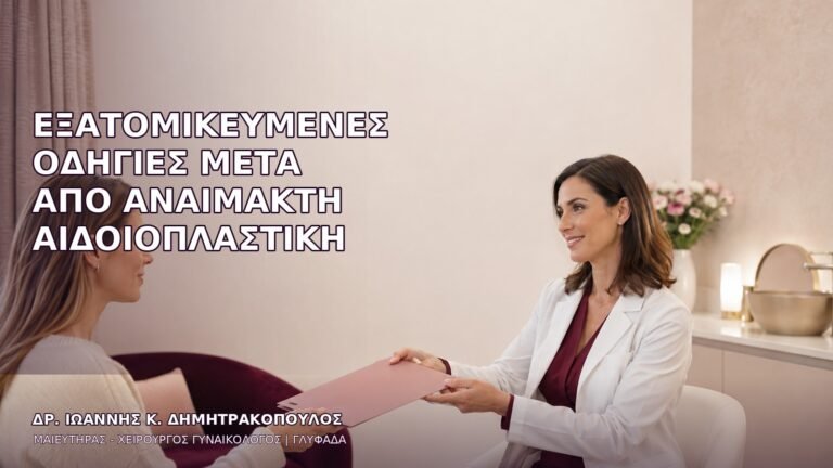 Εξατομικευμένες Οδηγίες μετά από Αναίμακτη Αιδοιοπλαστική
