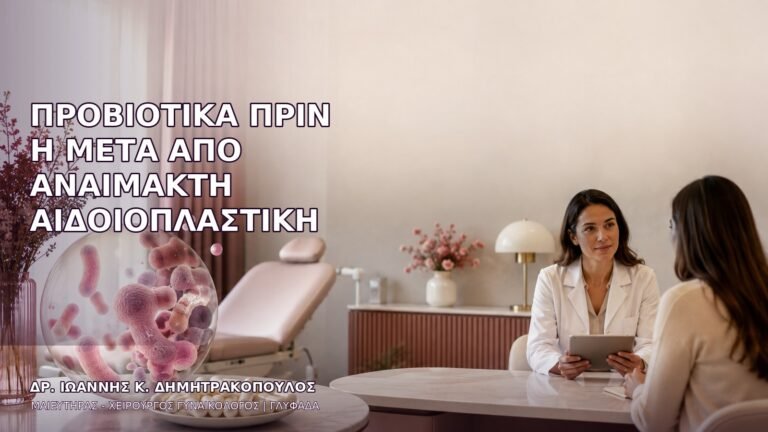 Προβιοτικά πριν ή μετά από Αναίμακτη Αιδοιοπλαστική