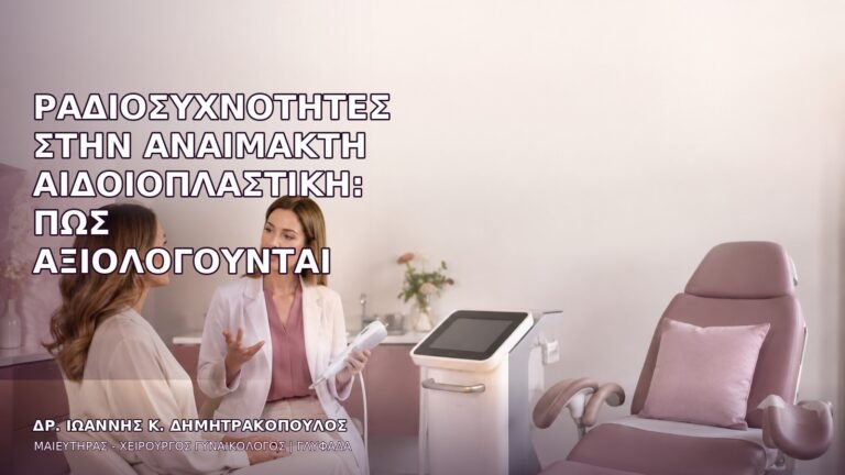 Ραδιοσυχνότητες στην Αναίμακτη Αιδοιοπλαστική: Πώς Αξιολογούνται