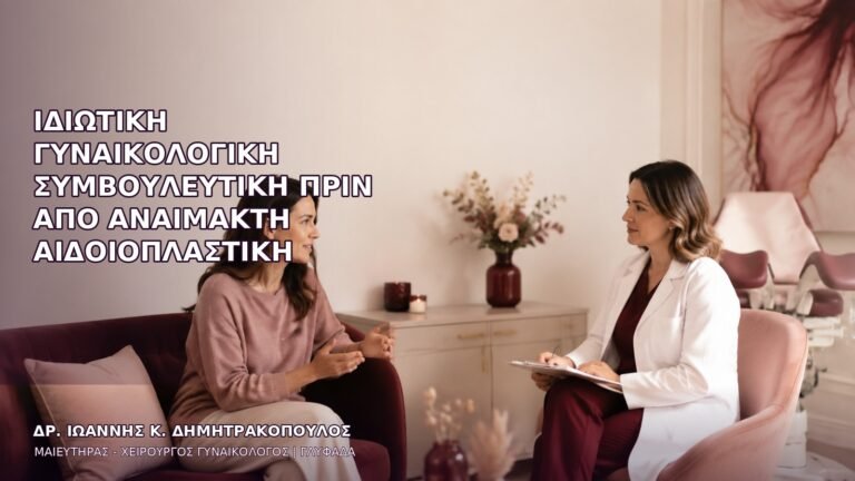 Ιδιωτική Γυναικολογική Συμβουλευτική πριν από Αναίμακτη Αιδοιοπλαστική