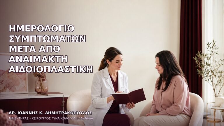 Ημερολόγιο Συμπτωμάτων μετά από Αναίμακτη Αιδοιοπλαστική