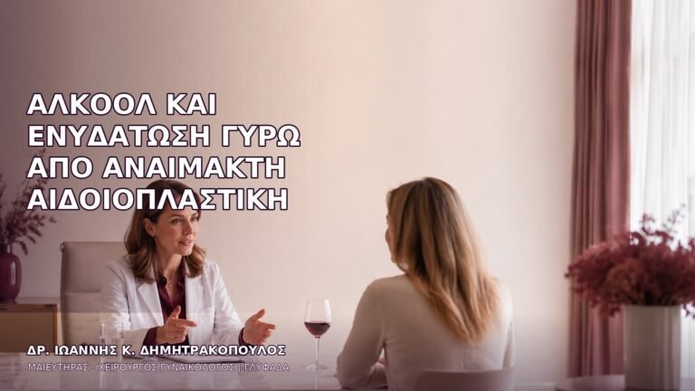 Αλκοόλ και Ενυδάτωση γύρω από Αναίμακτη Αιδοιοπλαστική
