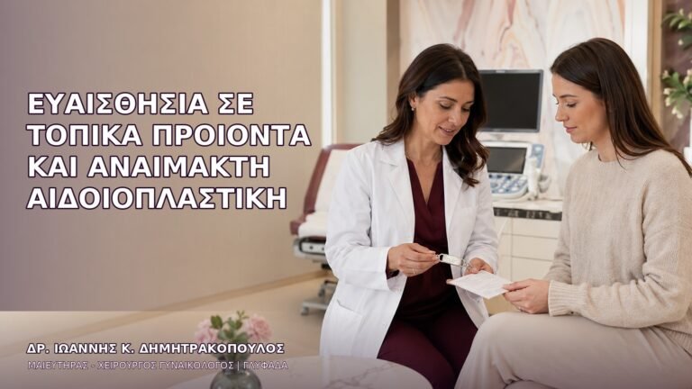 Ευαισθησία σε Τοπικά Προϊόντα και Αναίμακτη Αιδοιοπλαστική