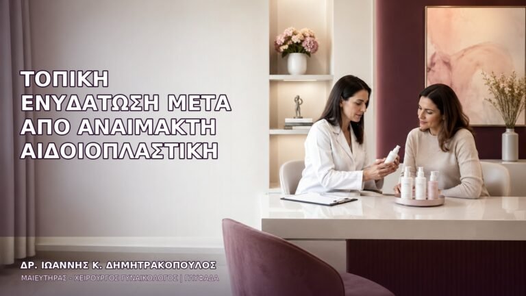 Τοπική Ενυδάτωση μετά από Αναίμακτη Αιδοιοπλαστική