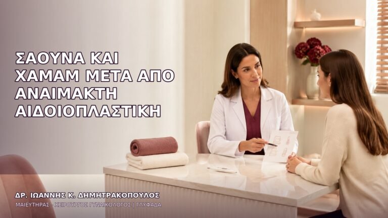 Σάουνα και Χαμάμ μετά από Αναίμακτη Αιδοιοπλαστική