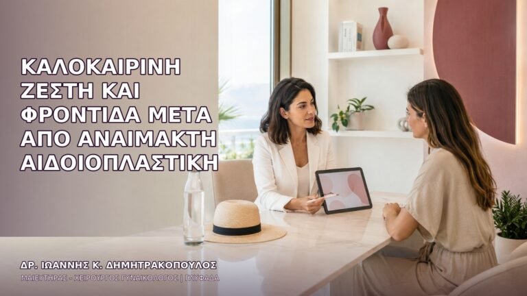 Καλοκαιρινή Ζέστη και Φροντίδα μετά από Αναίμακτη Αιδοιοπλαστική