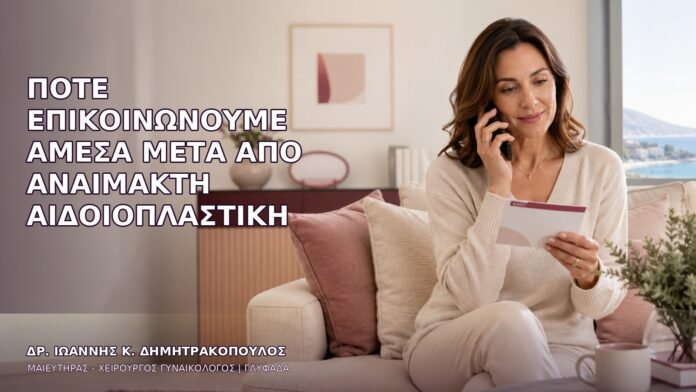 anaimakti-aidoioplastiki-1445 Πότε Επικοινωνούμε Άμεσα μετά από Αναίμακτη Αιδοιοπλαστική