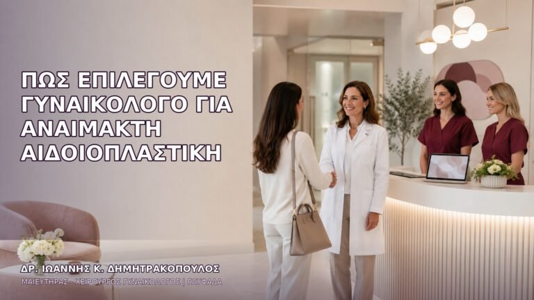 Πώς Επιλέγουμε Γυναικολόγο για Αναίμακτη Αιδοιοπλαστική