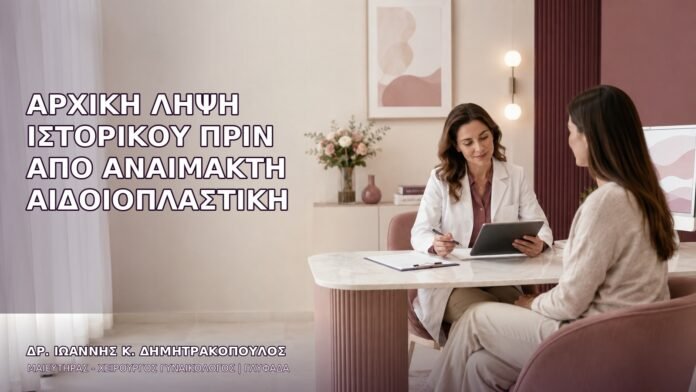 Αρχική Λήψη Ιστορικού πριν από Αναίμακτη Αιδοιοπλαστική