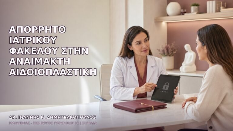 Απόρρητο Ιατρικού Φακέλου στην Αναίμακτη Αιδοιοπλαστική