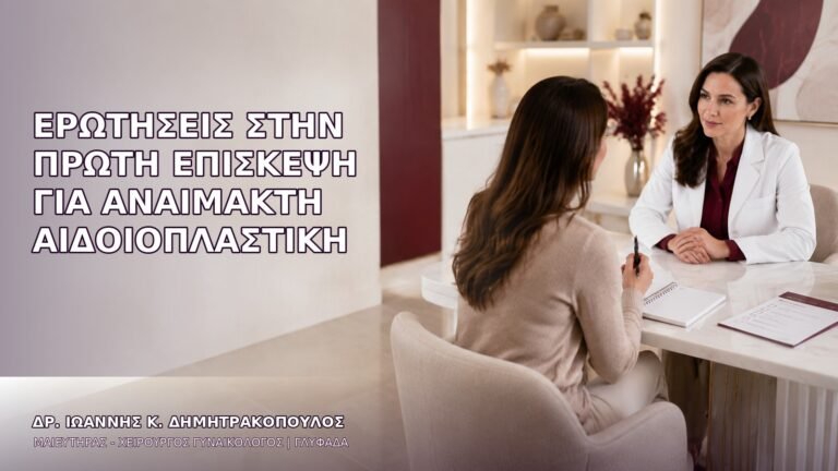 Ερωτήσεις στην Πρώτη Επίσκεψη για Αναίμακτη Αιδοιοπλαστική