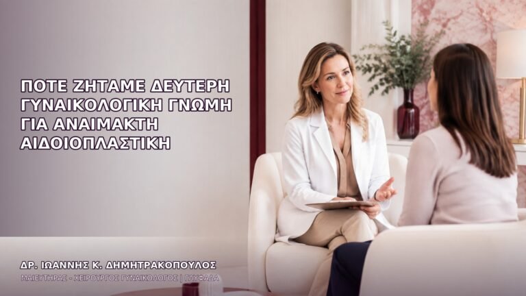 Πότε Ζητάμε Δεύτερη Γυναικολογική Γνώμη για Αναίμακτη Αιδοιοπλαστική