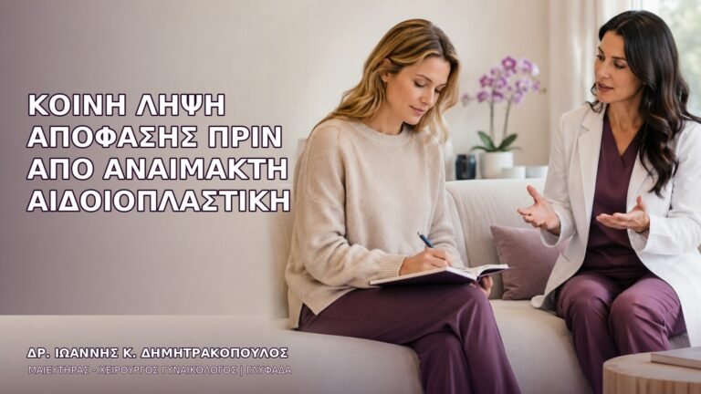 Κοινή Λήψη Απόφασης πριν από Αναίμακτη Αιδοιοπλαστική