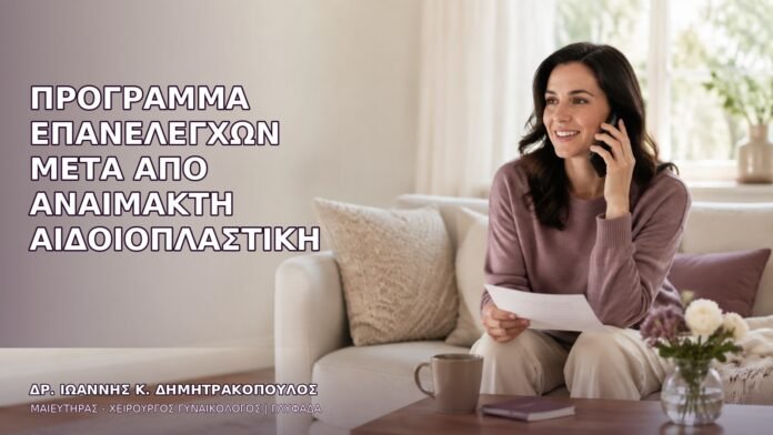 Πρόγραμμα Επανελέγχων μετά από Αναίμακτη Αιδοιοπλαστική