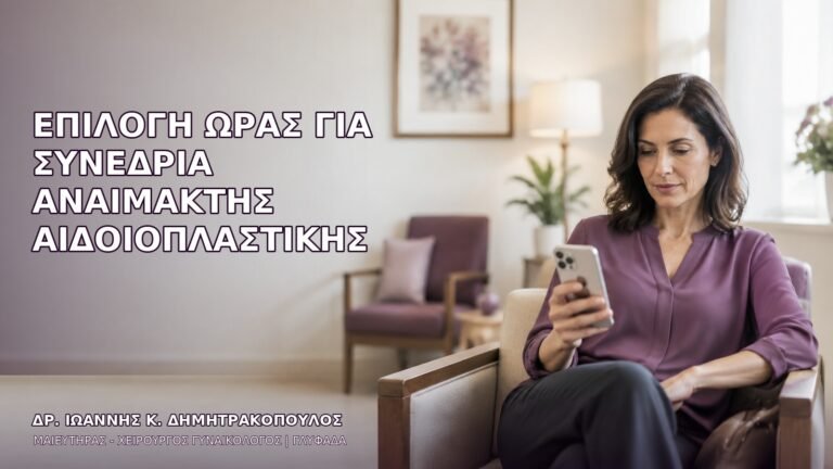 Επιλογή Ώρας για Συνεδρία Αναίμακτης Αιδοιοπλαστικής