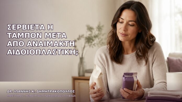Σερβιέτα ή Ταμπόν μετά από Αναίμακτη Αιδοιοπλαστική;