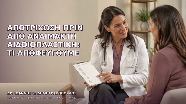 Αποτρίχωση πριν από Αναίμακτη Αιδοιοπλαστική: Τι Αποφεύγουμε