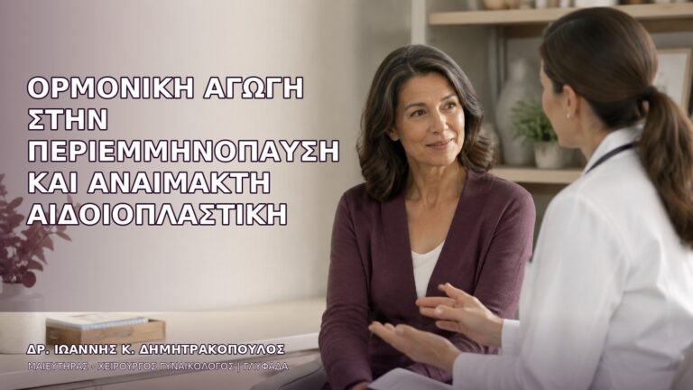Ορμονική Αγωγή στην Περιεμμηνόπαυση και Αναίμακτη Αιδοιοπλαστική
